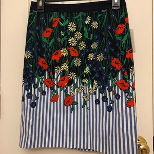 NWT Anthropologie floral pencil skirt